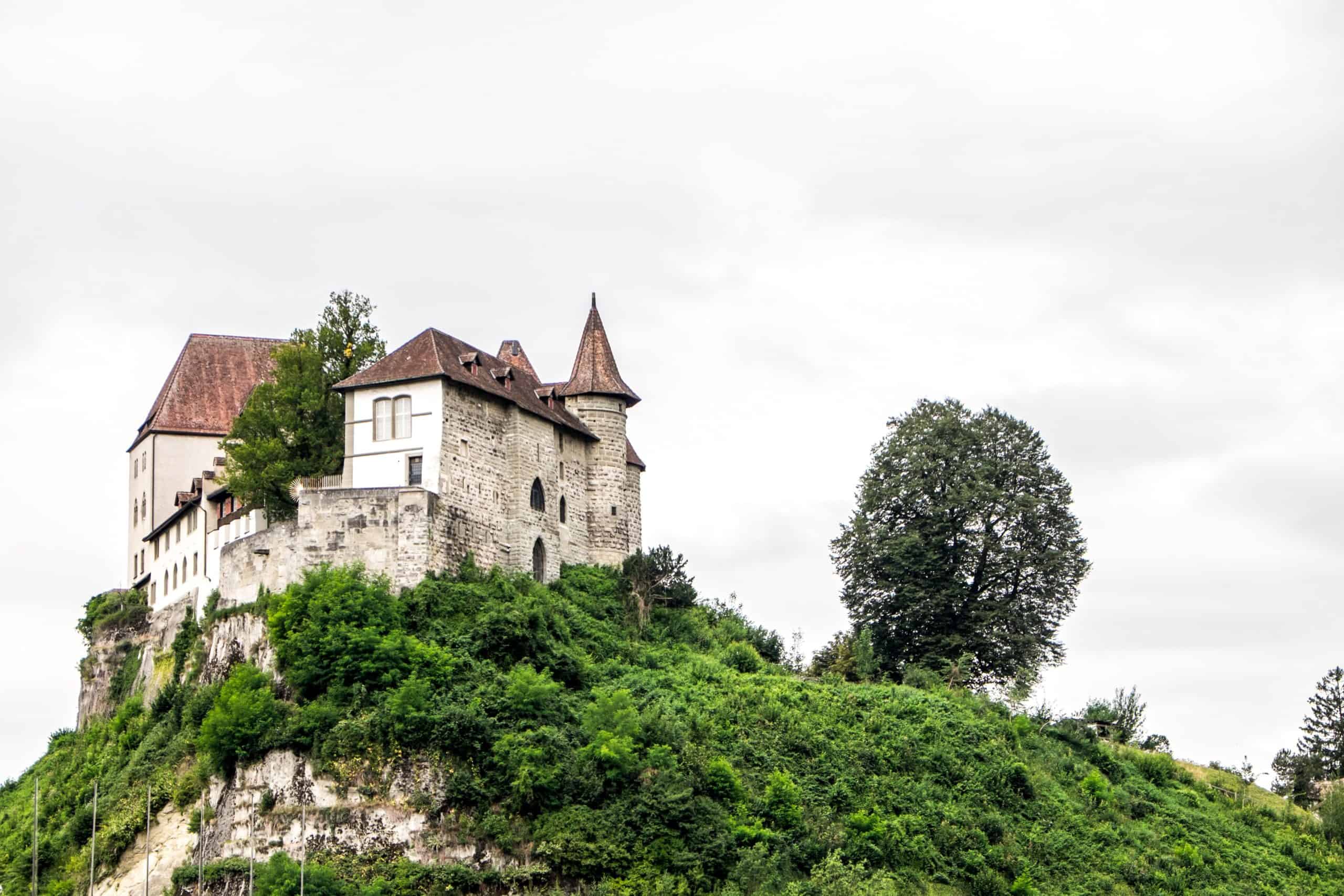 The white castle in Burgdorf on a day trip from Bern