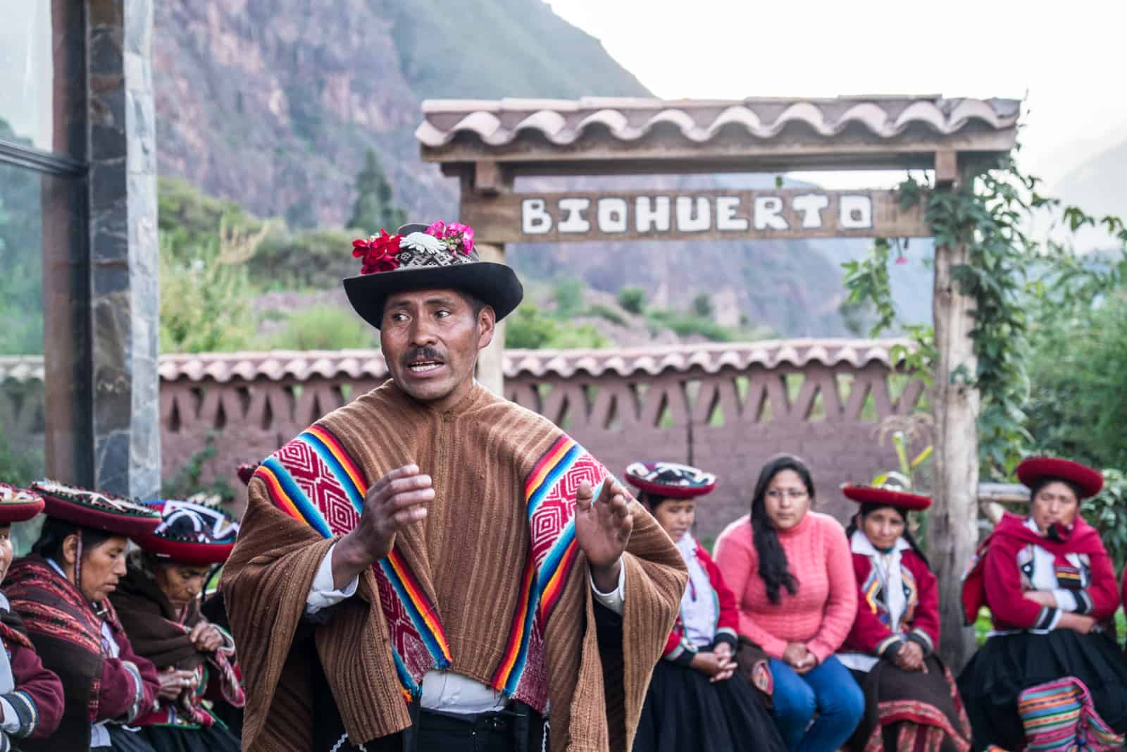 The indigenous Parwa community in the Sacred Valley, Peru. 
