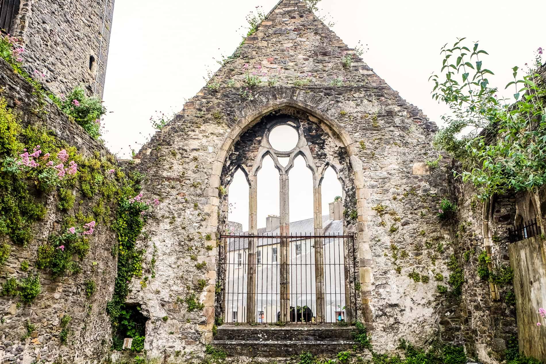 The stone church relic medieval ruins in Waterford, Ireland.