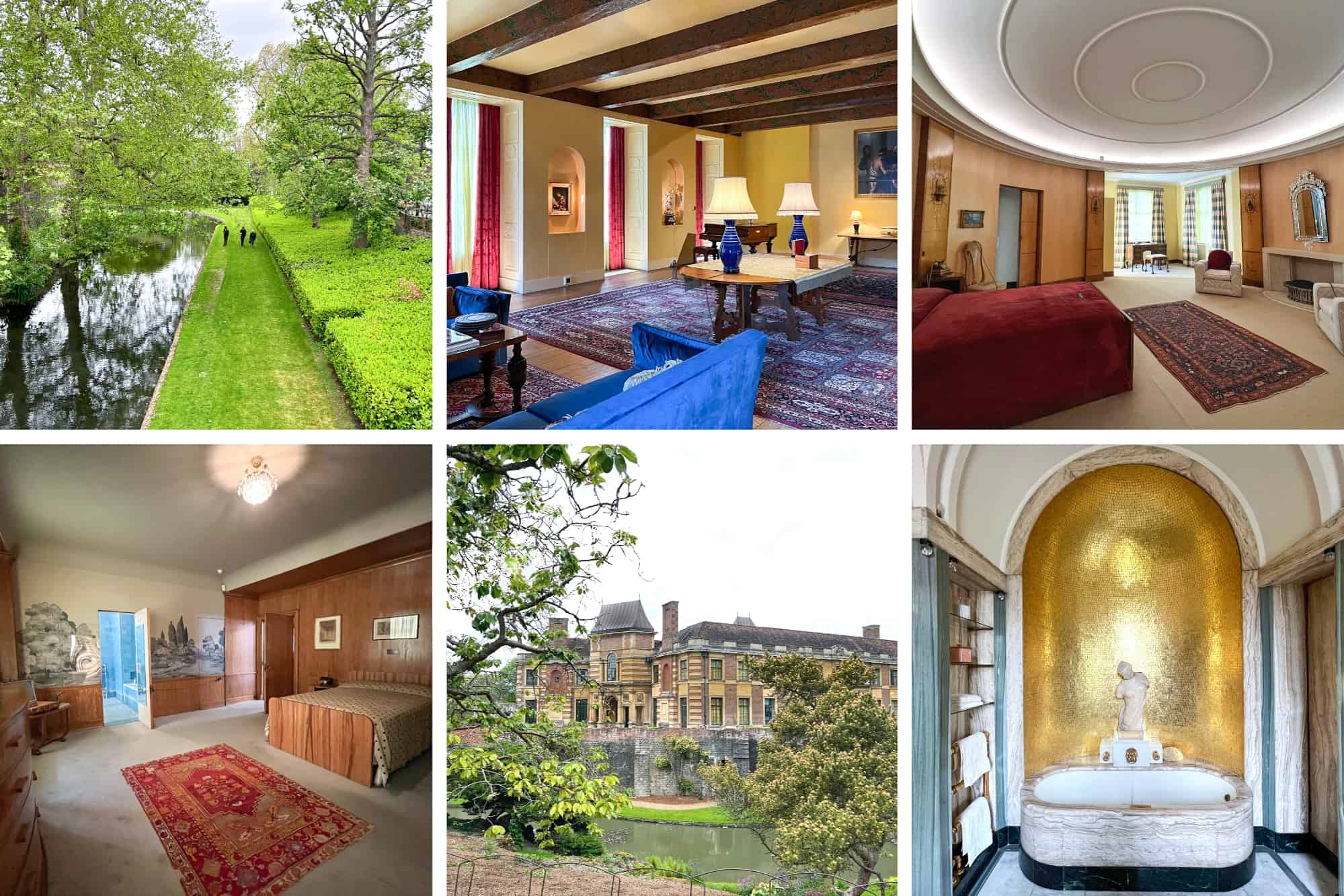 A selection of images showing the stylish Italian, Swedish and Art Deco interiors and manicured gardens of Eltham Palace in Greenwich. 