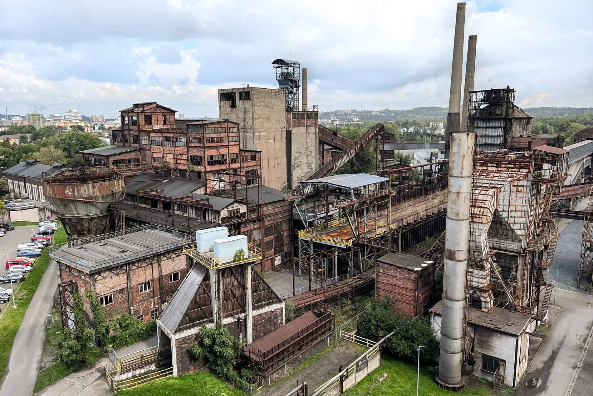 The former industrial mining and ironworks site of Dolní Vitkovice in Ostrava. 